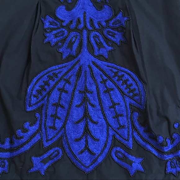 French Connection LBD with Blue Embroidery - Picture 6 of 12
